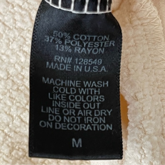 AVIATOR NATION  Logo Crew~Vintage White Size Medium - Picture 6 of 8